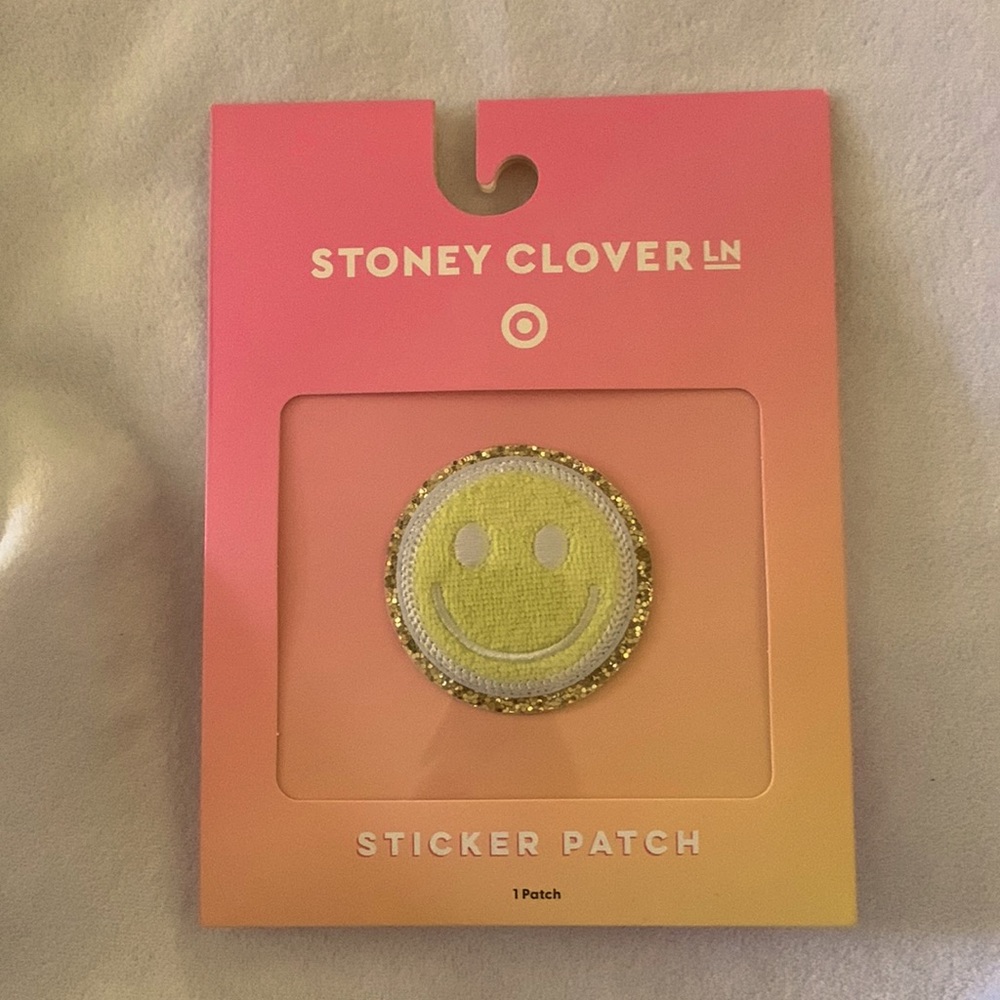 Smiley face patch from Target Stoney Clover Lane line
